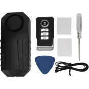 Resim Creatorally 113DB Bisiklet Alarmı Kablosuz Anti Hırsızlık Titreşim Hareket Sensörü Araç Güvenlik Alarmı IP65 Su Geçirmez Uzaktan Kumanda ile Bisiklet Motosiklet Için (Yurt Dışından) 