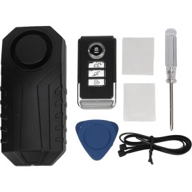 Resim Creatorally 113DB Bisiklet Alarmı Kablosuz Anti Hırsızlık Titreşim Hareket Sensörü Araç Güvenlik Alarmı IP65 Su Geçirmez Uzaktan Kumanda ile Bisiklet Motosiklet Için (Yurt Dışından) 