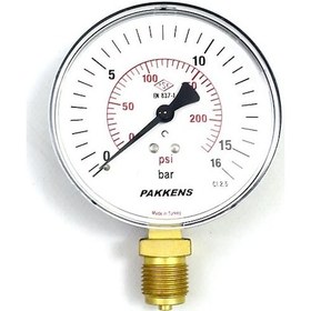 Resim Monometre Saat 16 Bar Sumak Ve Mtc Marka 