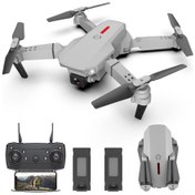 Resim Gajeena Ls-e525 Katlanabilir Uzaktan Kumandalı Drone, 4k Ön Kamerayla, Çift Kamera, Gümüş Renk, 2 Pil Seti 