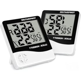 Resim Hakay Dijital Termometre Higrometre, Büyük LCD Ekran, Iç Mekan Kullanımı 