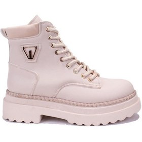 Resim Dagoster Dza07-122435 Bej Günlük Düz Taban Kadın Bot 001 