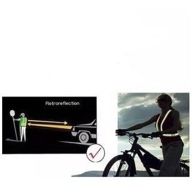 Resim Reflektif Motosiklet Scooter ve Bisiklet Pratik İkaz Yeleği (8695558) 