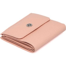 Resim Tergan Pudra Deri Kadın Cüzdan - S1cb00005627-s94 Pudra 