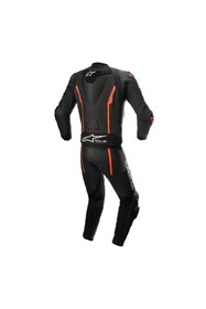 Resim Alpinestars Missile V2 2 Parça Deri Tulum Siyah Kırmızı 