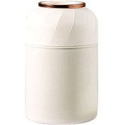 Resim Youtek 500ml 304 Çelik Çocuk Termos Bardak, Isı Saklama Ve Yemek Izgarlama Fonksiyonu, Beyaz Renk Siyah 