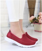 Resim Nesil Shoes Dvm 801 Bordo Faylon Taban Kadın Yürüyüş Ayakkabısı 