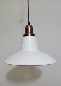 Resim Riolight Retro Beyaz Içi Beyaz Tekli Metal Sarkıt Çap: 30Cm (538287862) 