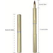 Resim Gateesat Golden Ruj Fırçası 1 Adet Ruj Sürme Aracı Portatif Makyaj Aleti 