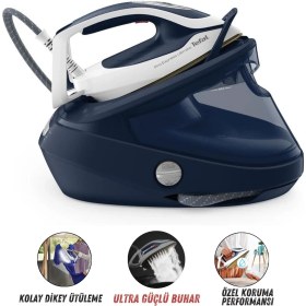 Resim Tefal Pro Express Ultimate Iı 8 Bar Basınçlı Kireç Toplayıcılı Buhar Kazanlı Ütü - 3 Farklı Ayar Modu, Dikey Ütüleme, Damlama Önleyici ve Otomatik Kapanma 