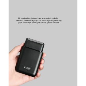 Resim Elektrikli Tıraş Makinesi Çift Başlıklı Ultra Ince Tasarım - SA002G-6FB255 