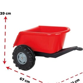 Resim Osense 07 295K Büyük Traktör Römork Kırmızı 