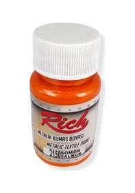 Resim Metalik Kumaş Boyası 50 Cc Somon 3150 Çok Renkli 