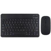 Resim TURKTABLET Concord C-754 Tablet Uyumlu Mini Slim Şarjlı Bluetooth Klavye ve Mouse Seti Siyah 