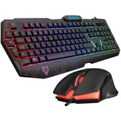 Resim Km-6168 Formula Combo Usb 3 Makro Tuşlu Rgb Aydınlatmalı Q Gaming Oyuncu Kablolu Klavye Mouse Set Everest