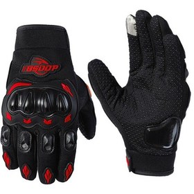 Resim Ranyeek Bsddp Rh-a0136 Motosiklet Eldiveni Kırmızı L: Çarpma Koruma, Dokunmatik Ekran, Anti-skay, Şok Emici, Ergonomik Tasarım 