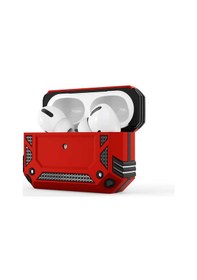 Resim Ekılıf - Apple Uyumlu AirPods Pro - Kılıf Darbelere Karşı Dayanıklı Koruyucu Silikon Kılıf Airbag 15 - Kırmızı 