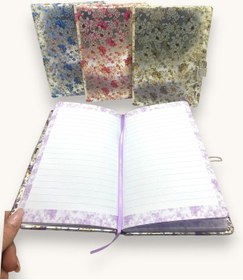 Resim Parlak Çiçekler Hatıra Defteri Günlük Kilitli Defter 80 Yaprak -sarı 