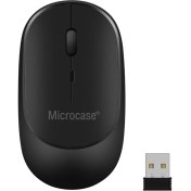 Resim Microcase 1600 Dpı Şarj Edilebilir 2.4 Ghz Bluetooth Kablosuz Mouse - Model AL2674 Siyah 