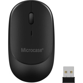 Resim Microcase 1600 Dpı Şarj Edilebilir 2.4 Ghz Bluetooth Kablosuz Mouse - Model AL2674 Siyah 