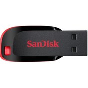 Resim Sandisk 64GB Cruzer Blade USB 2.0 Siyah USB Bellek 