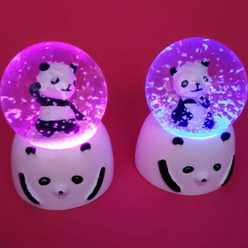 Resim Mini Işıklı Panda Kar Küresi 1 Adet 