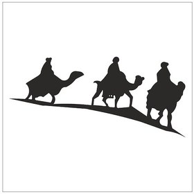 Resim Kervan Folyo Sticker 60cm Uzunluk Siyah 