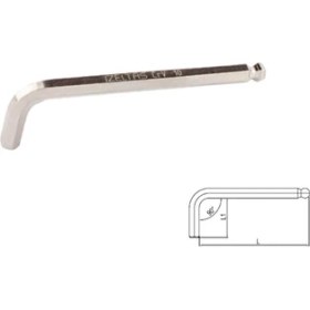 Resim Izeltaş 4905 22 0025 2.5mm Yuvarlak Başlı Allen Anahtar Standart Boy (Mm) 