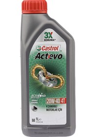 Resim 4 Adet Castrol Actevo 4t 20w-40 Motorsiklet Yağı 1l 