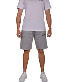 Resim Diadora Mesa - Pamuklu Açık Gri Spor Şort - Dıadoramesa (547291299) Gri 