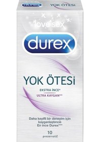 Resim Durex Yok Ötesi Ultra Kaygan Prezervatif 10'lu 1 Kutu 