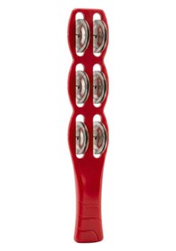 Resim Temel Plastik Çubuk Tef 6 Zilli Kırmızı 26 Cm 