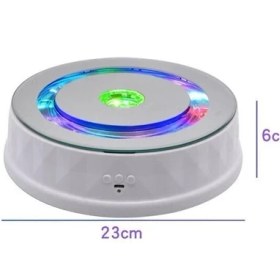 Resim Schulzz Ürün Çekimi Vitrin Için 360° Dönen Renkli Işıklı Sunum Standı 8 kg 