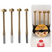 Resim WERT 2523 Tas Menteşe Çok Açılı Freze Matkap Seti 4 Parça 