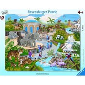 Resim Ravensburger 45 Parça Büyük Çerçeveli Puzzle Hayvanat Bahçesi 066612 
