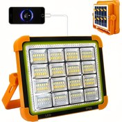 Resim 1 Adet - Güneş Enerjili LED Taşınabilir Çalışma Lambası, Acil Durum Işığı, Kamp Feneri - 2400mAh Şarj Edilebilir Pil, 5 Aydınlatma Modu, Elektrik Kesintileri, Araç Bakımı, Kamp, İnşaat Alanları ve Balık Avı İçin Uygun 