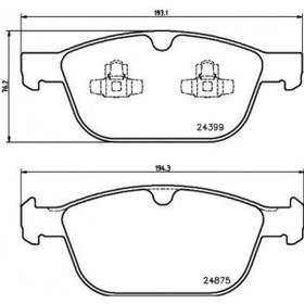 Resim Valeo Ön Balata Volvo XC60 D3 2008-2017 D4 12-17 D5 08-15 T5 2010-1207 T6 2008-2017 156 