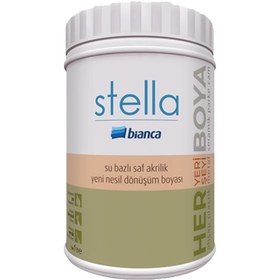Resim Bianca Beyaz 1 Litre Stella Su Bazlı Saf Akrilik Boya (611G_0101_1.00) 
