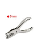 Resim Pazly--6mm Tek Delik Delgeç Metal 3mm/6mm Gözenek Çapı Yumruk Pense El Kağıt Scrapbooking Zımbalar Renkli 
