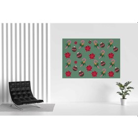 Resim Yılbaşı Süsleri Kanvas Tablo 