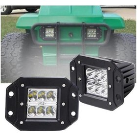 Resim Off Road Projektör Gömme 10-30v 18w 6 Led (çakarlı) 