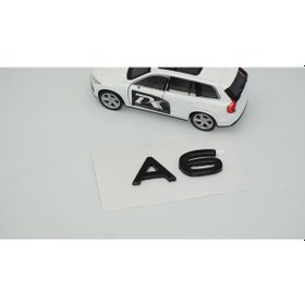 Resim Dk Tuning A6 2025+ Bagaj Siyah 3m Yazı Logo Audi İle Uyumlu Bagaj Arma 