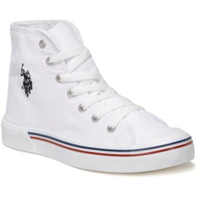 Resim U.S. Polo Assn. U.s Polo Assn. Penelope Hıgh 1fx Beyaz Kadın Bez Spor Ayakkabı 