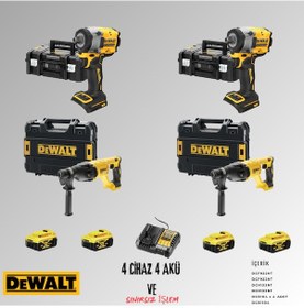 Resim Dewalt DCF922NT + DCF922NT + DCH133NT + DCH133NT 4 Adet 5 Amper Akü + Şarj Aleti Set 