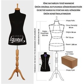 Resim Videolu Ürün-40 Beden Iğne Batabilen Terzi Mankeni Prova Mankeni 527200757 