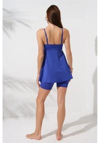 Resim Pierre Cardin Lisa Şortlu V Yaka Tankini Sax 231500 Sax Mavisi 