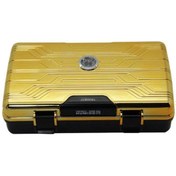 Resim Jifeng Seyahat Tipi Kutusu Humidor Gold (10CİGAR) 