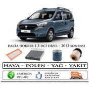 Resim Dacia Dokker 1.5 Dci Filtre Seti (463218012) 