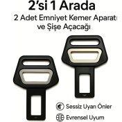 Resim Tüm Araçlara Uyumlu Metal Emniyet Kemeri Aparatı (2 Adet) 