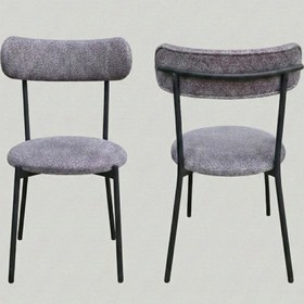 Resim 4 Adet Puffy Kumaş Koyu Gri Renk Teddy Sandalye Mutfak Sandalyesi Salon Sandalyesi Balkon Sandalyesi Koyu Gri 